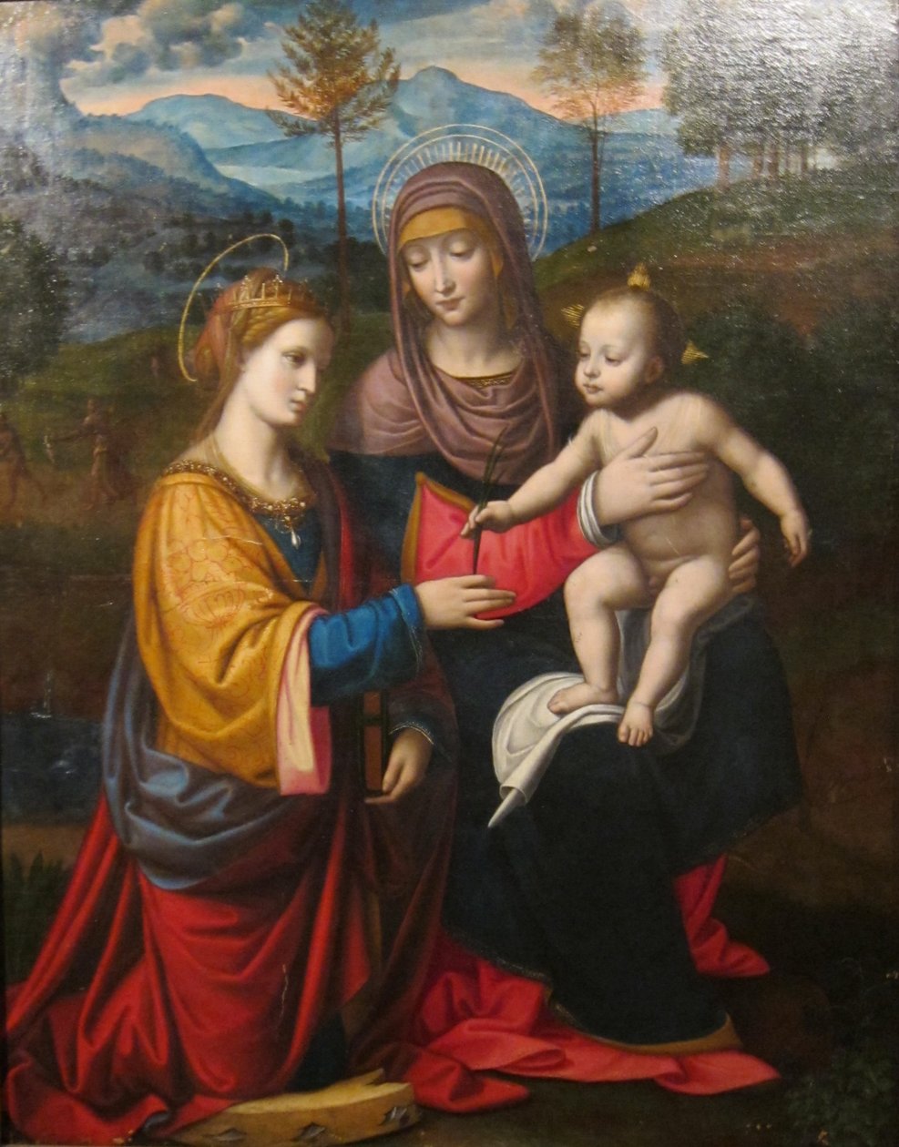 Madonna and Child with Saint Catherine of Alexandria by Bernardino Luini