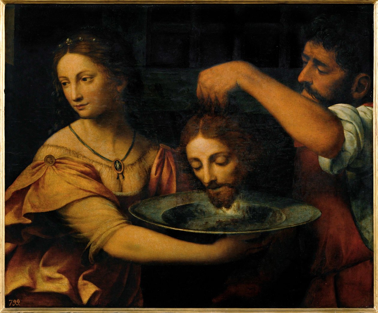 Salome Receives the Head of Saint John the Baptist by Bernardino Luini
