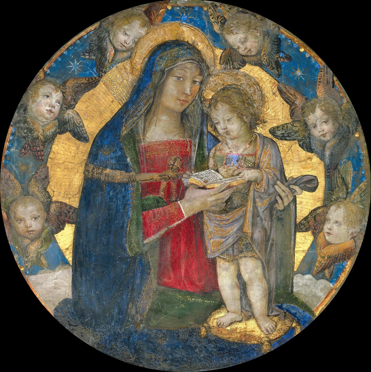 Madonna and Child with Cherubim by Bernardino Pinturicchio