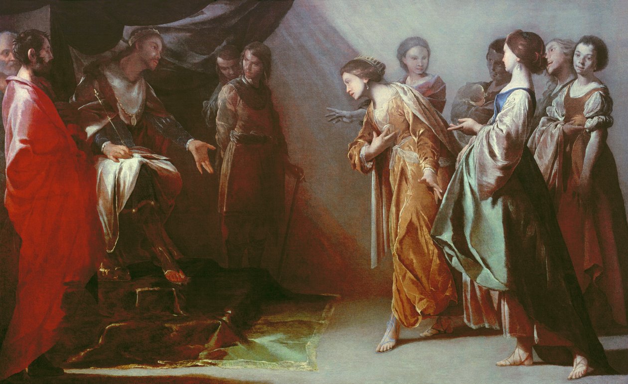 Esther and Ahasuerus by Bernardo Cavallino
