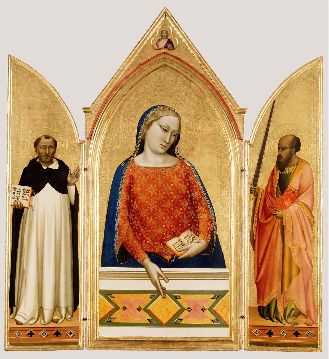 Virgin Mary with Saint Thomas Aquinas and Saint Paul by Bernardo Daddi