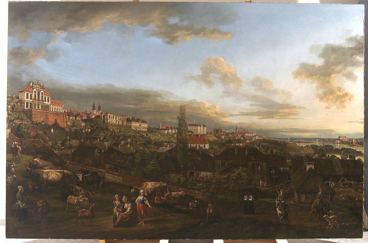 View of Warsaw with the Ordynacki Palace by Bernardo Bellotto