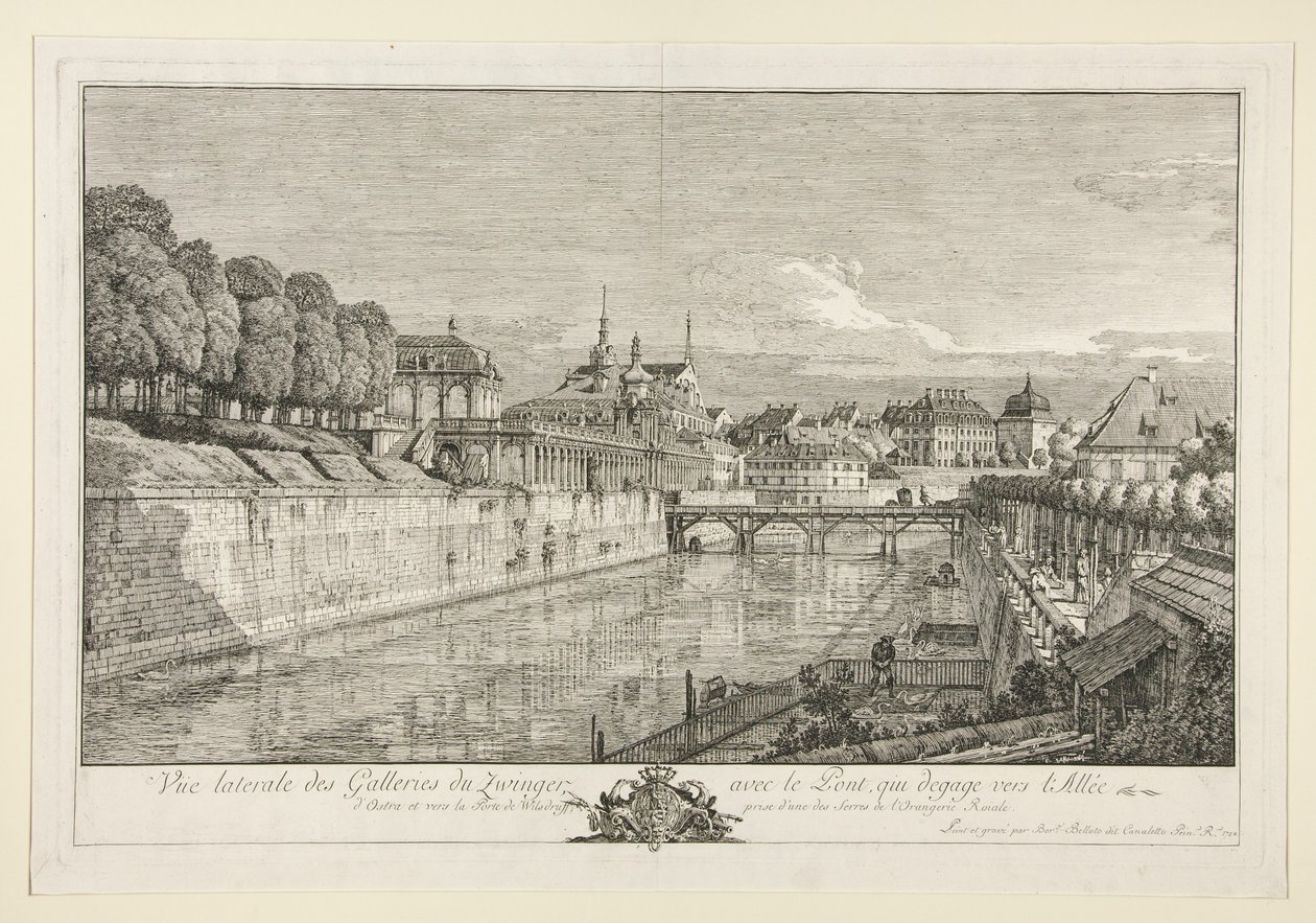 View of the Zwinger, Dresden by Bernardo Bellotto