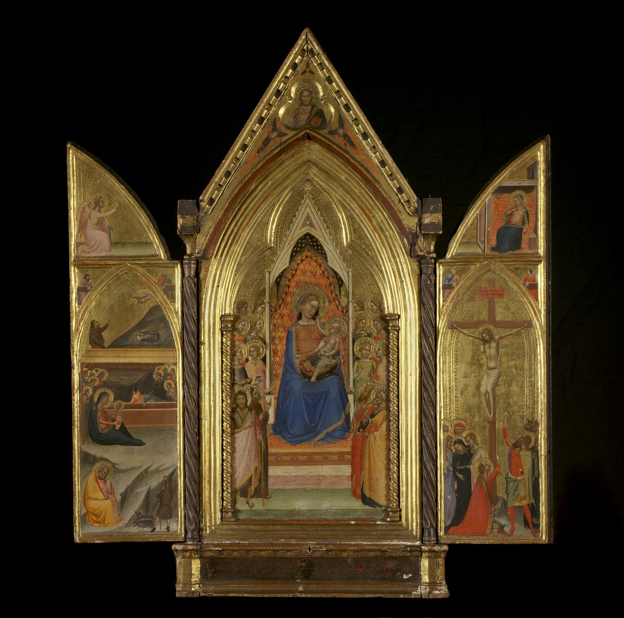 The Virgin and Child Enthroned with Saints (centre panel) by Bernardo Daddi
