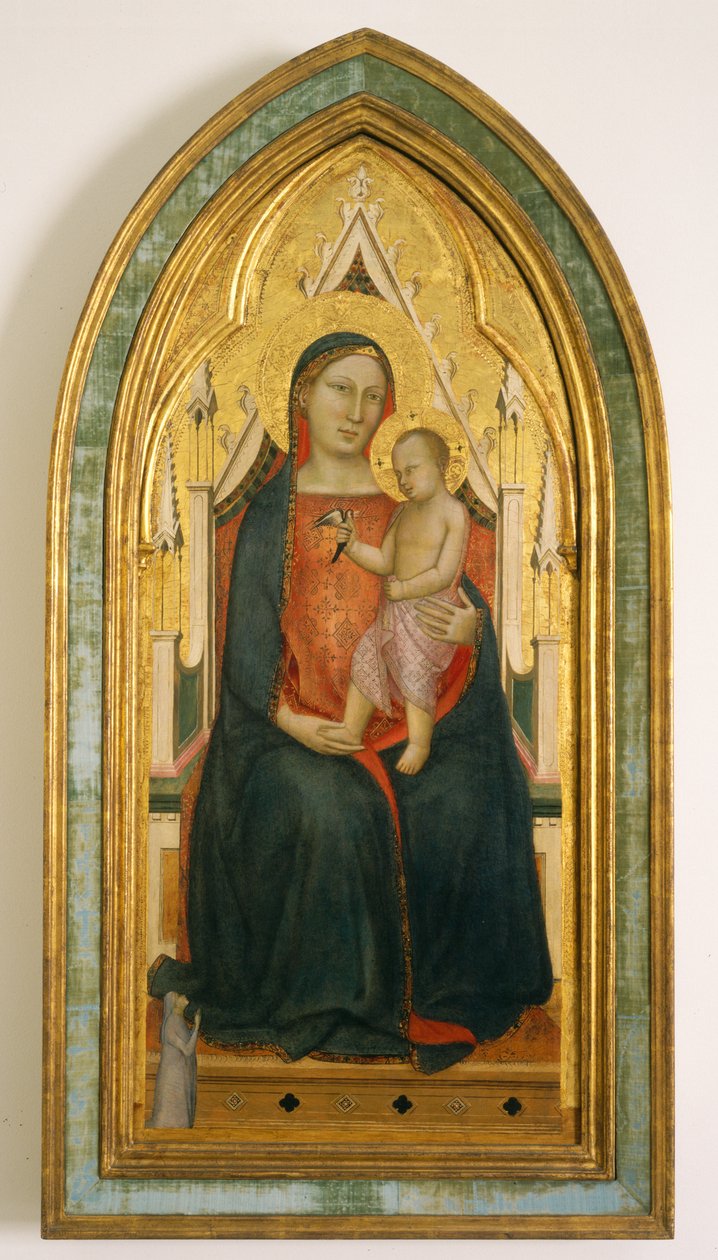 Virgin and Child with Donor, late 1340s by Bernardo Daddi