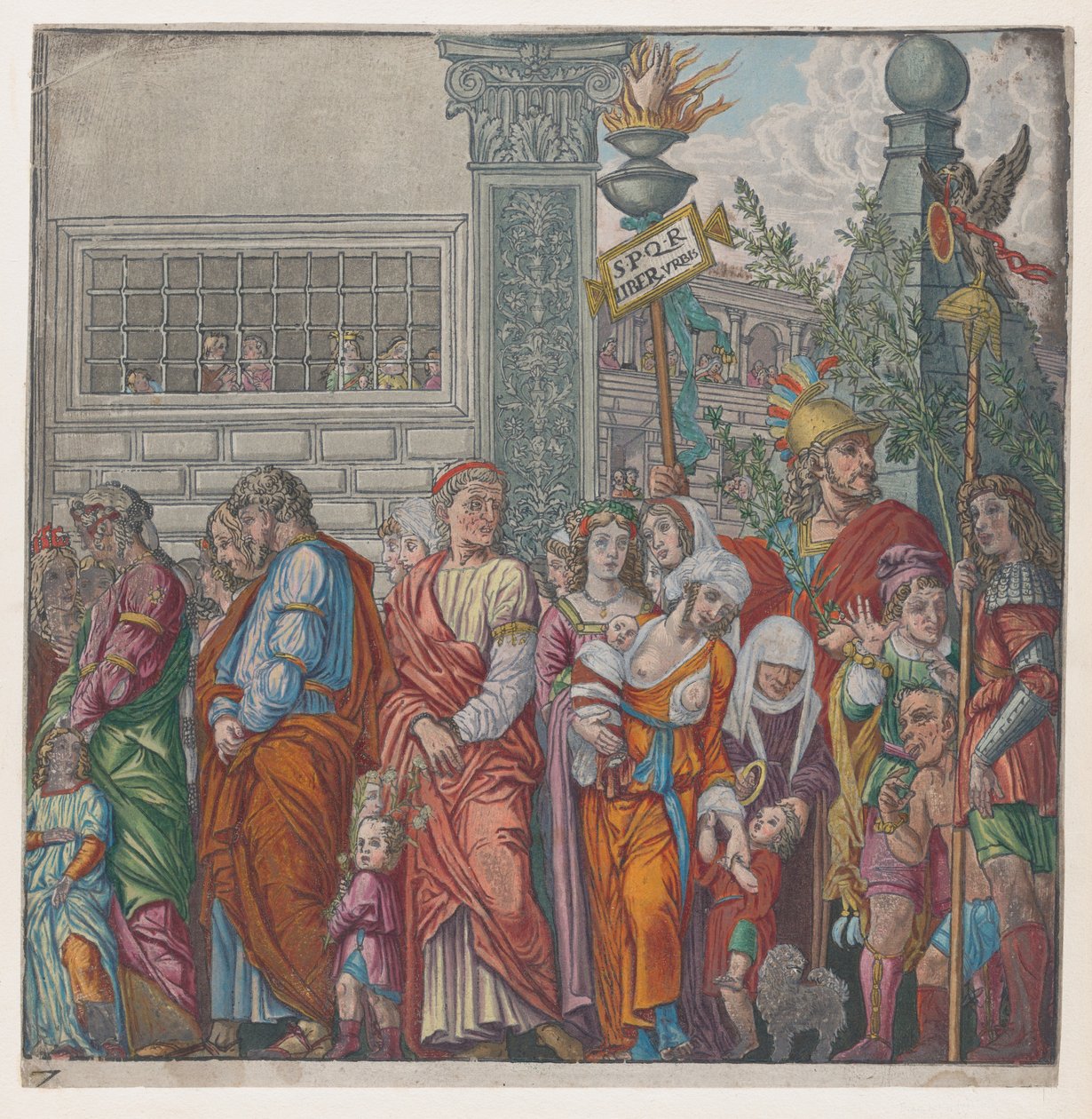 Sheet 7: procession, from The Triumph of Julius Caesar by Bernardo Malpizzi