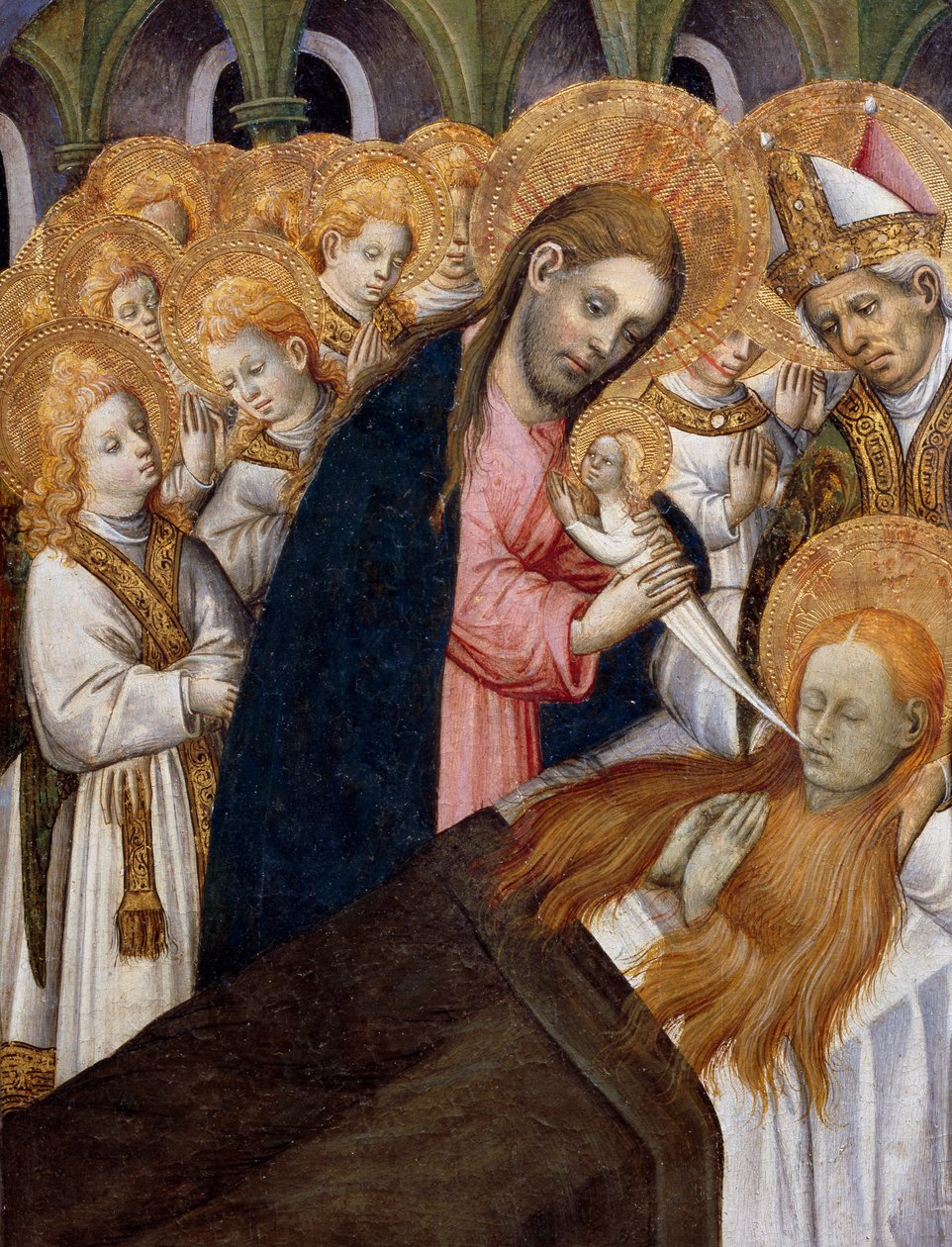 Death of Mary Magdalene (detail) by Bernardo Martorell