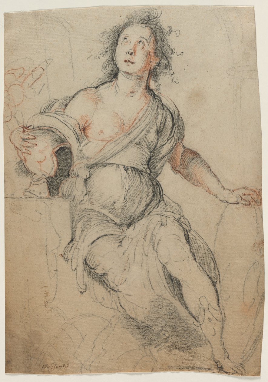 Allegorical Figure by Bernardo Strozzi