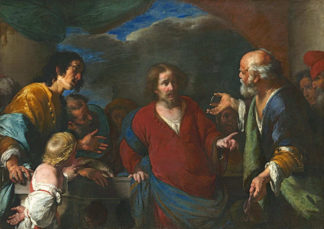 The Parable of the Tribute Money by Bernardo Strozzi