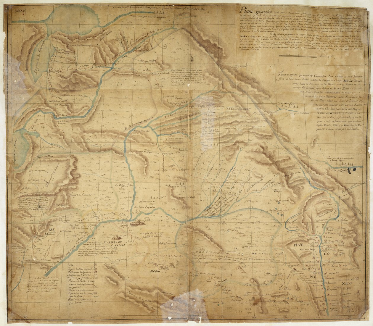 Map of the greater part of New Mexico, and a portion of Upper California by Bernardo de Miera y Pacheco