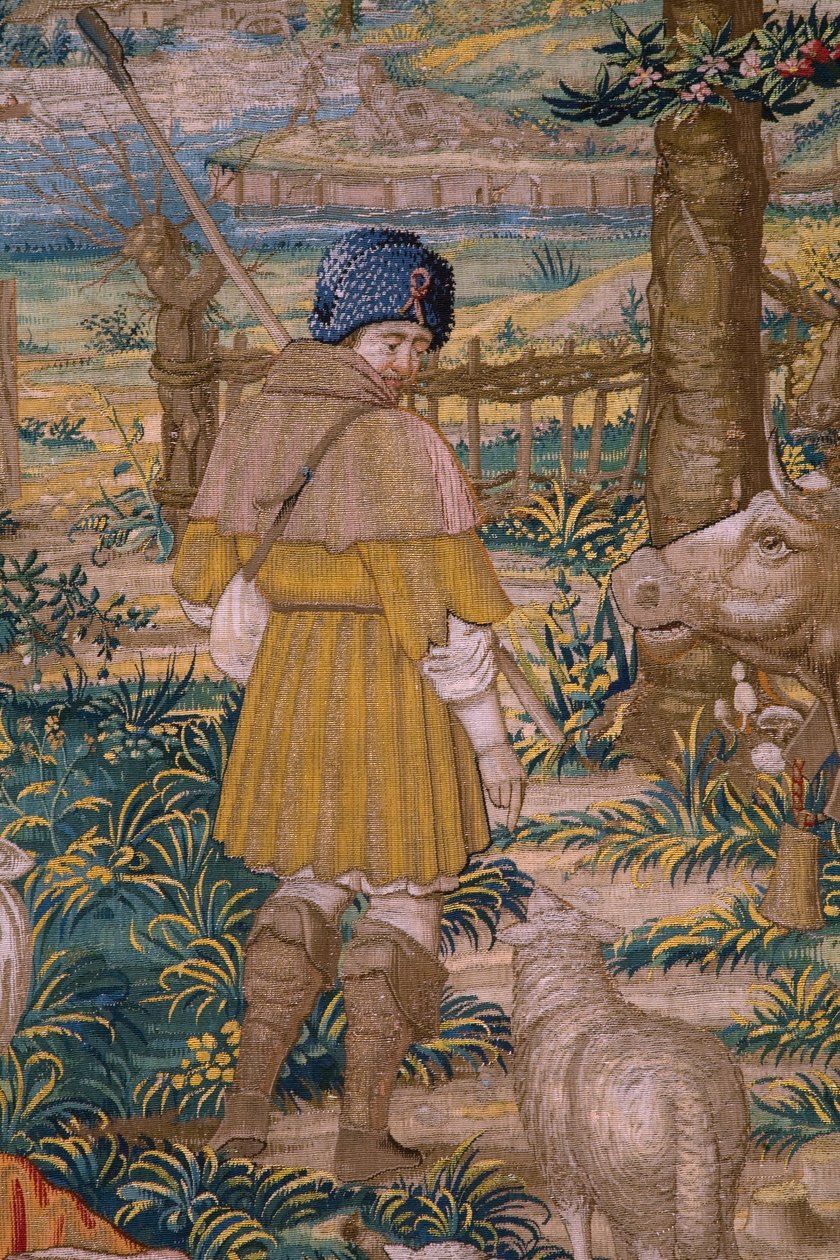 Series The Foundation of Rome: Faustulus meets Romulus and Remus. 1525-1530. (detail) by Bernart van (attr. to) Orley