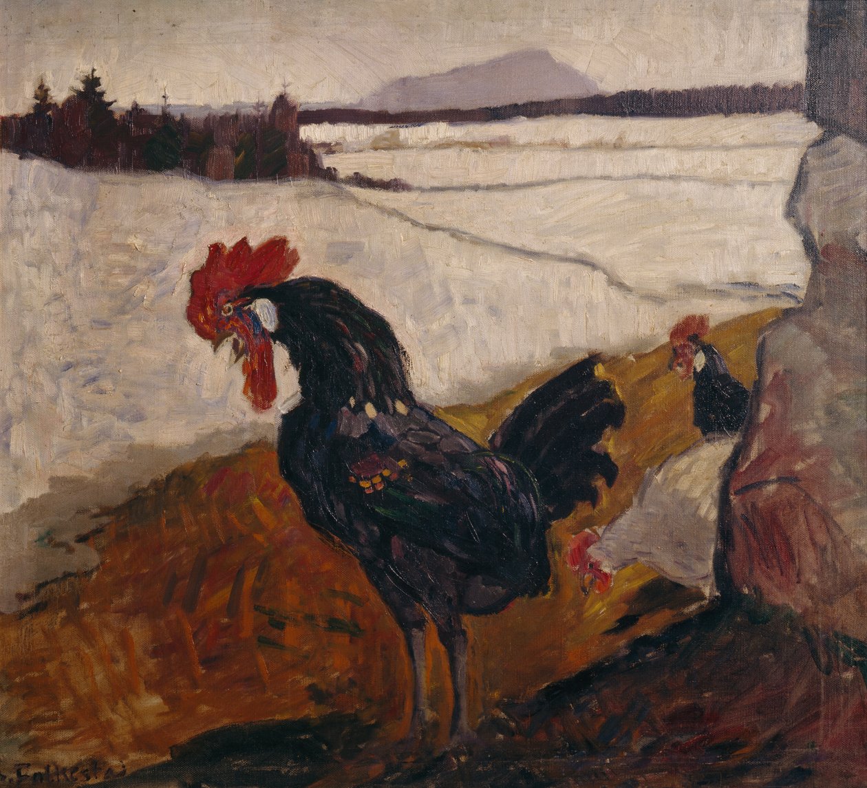 Rooster by Bernhard Dorotheus Folkestad