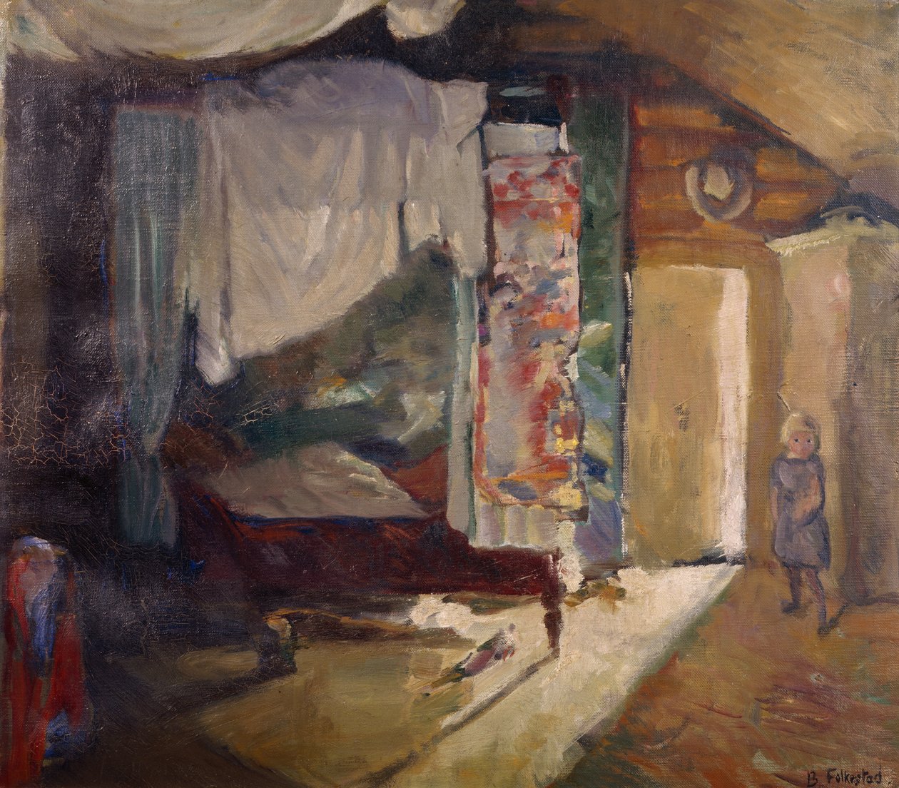 The Four-Poster Bed by Bernhard Dorotheus Folkestad