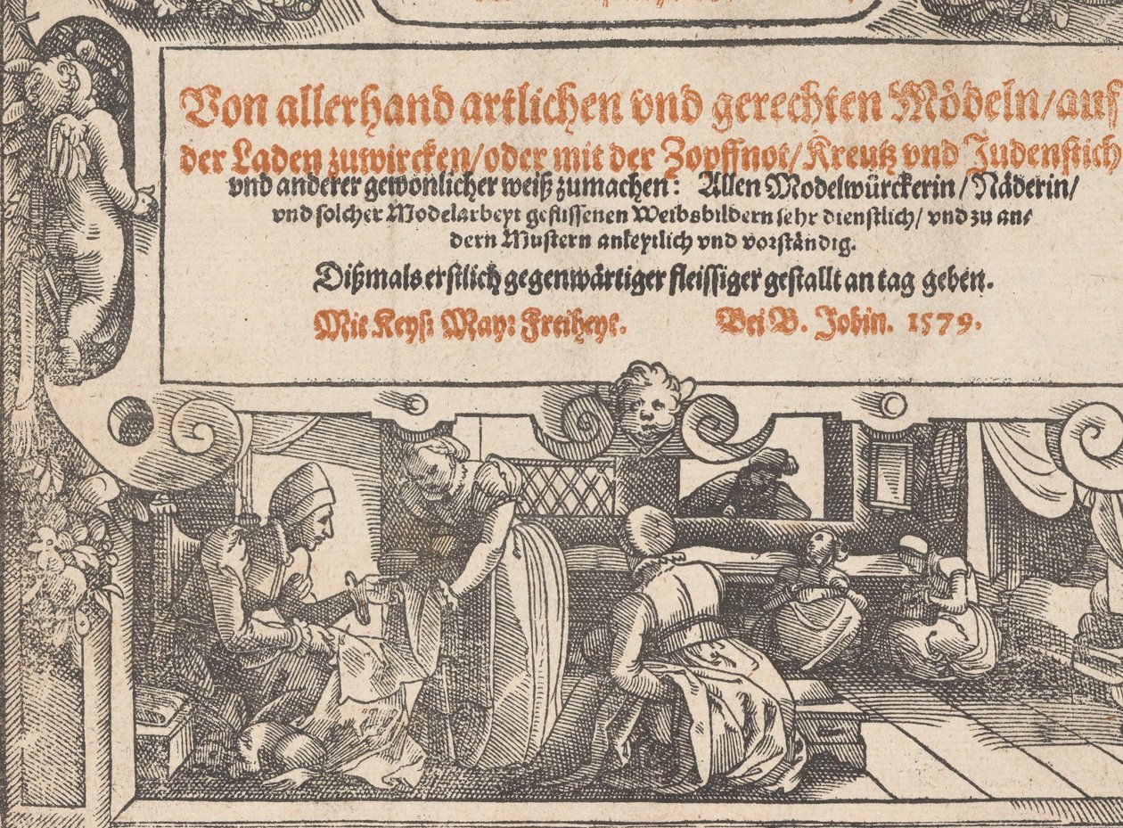 Titlepage of Neu künstlich Modelbuch, 1598 by Bernhard Jobin