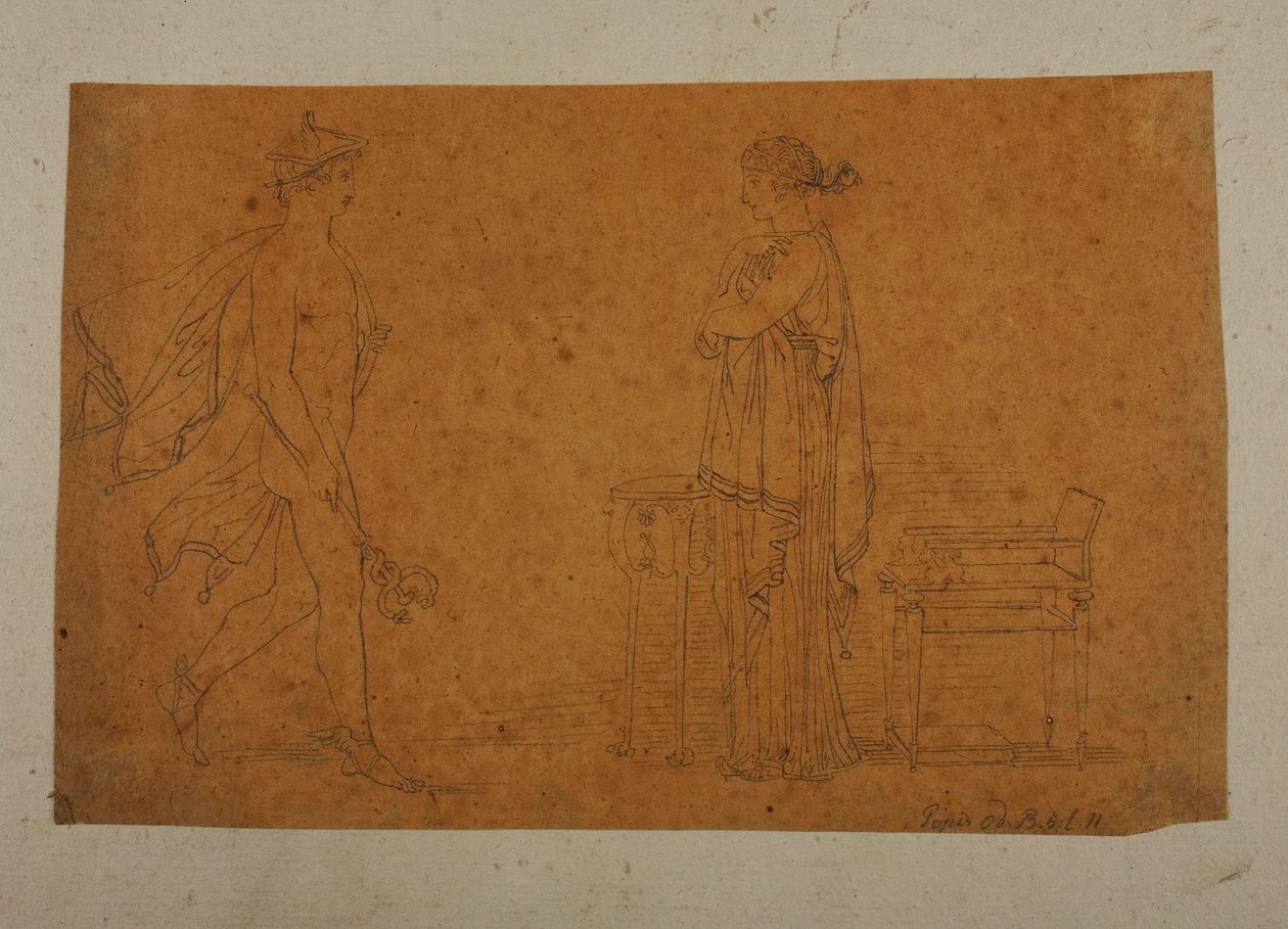 Mercury Instructs Calypso to Let Ulysses Leave by Bertel Thorvaldsen
