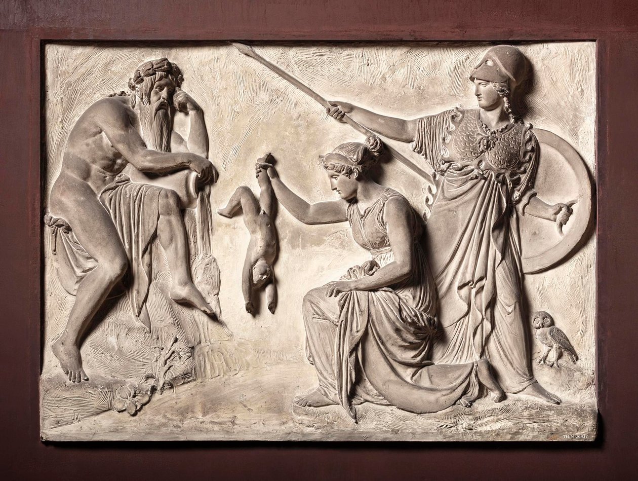 Thetis Dipping Achilles in the River Styx by Bertel Thorvaldsen