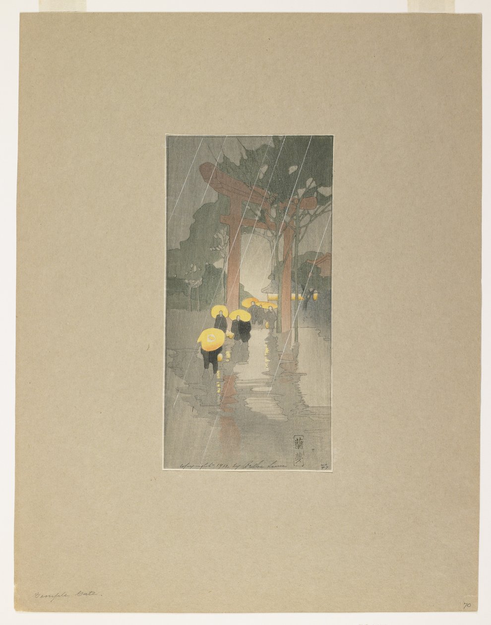 Temple Gate by Bertha Boynton Lum