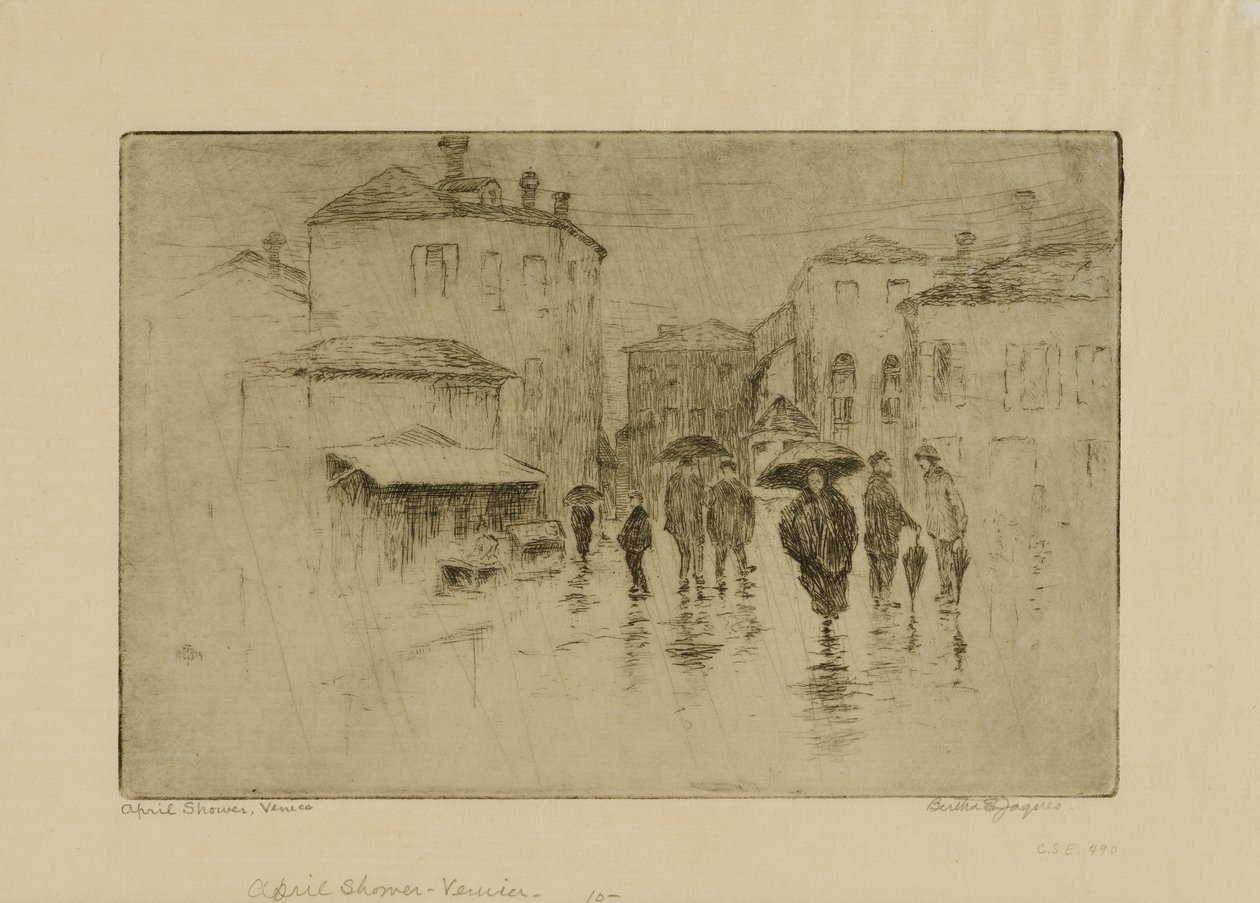 April Shower, Venice by Bertha E. Jaques