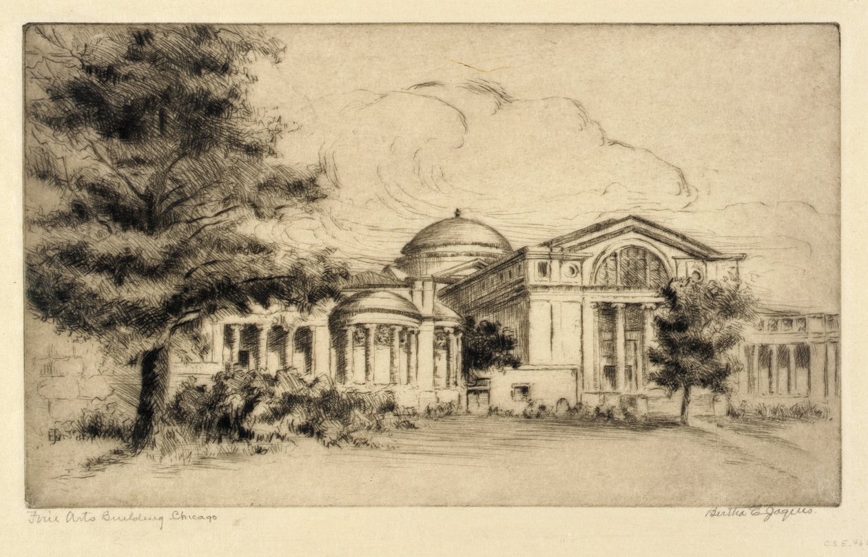 Fine Arts Building, Chicago (Facade, West) by Bertha E. Jaques
