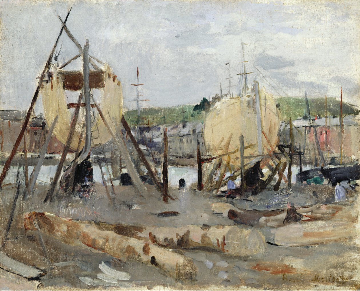 Boat Building by Berthe Morisot