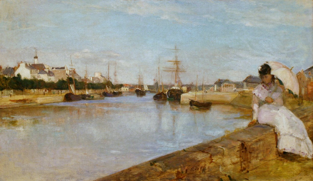 The Harbor at Lorient by Berthe Morisot