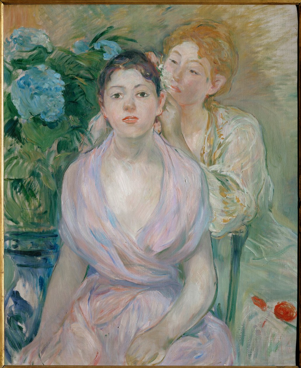 Hydrangea, or The Two Sisters by Berthe Morisot