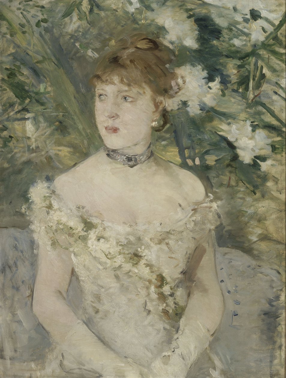 Young Woman at the Ball by Berthe Morisot