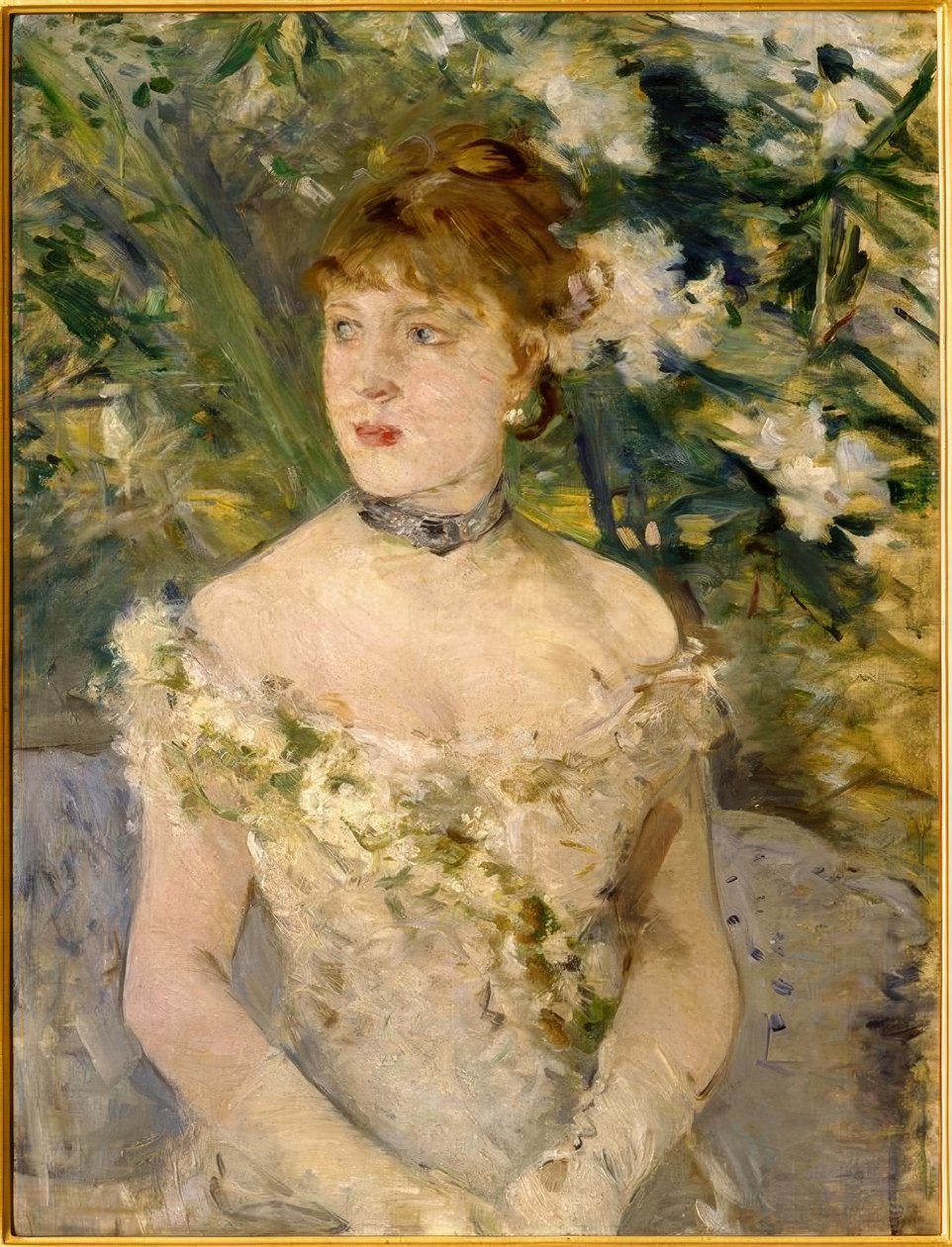 Young Woman in Ball Gown by Berthe Morisot