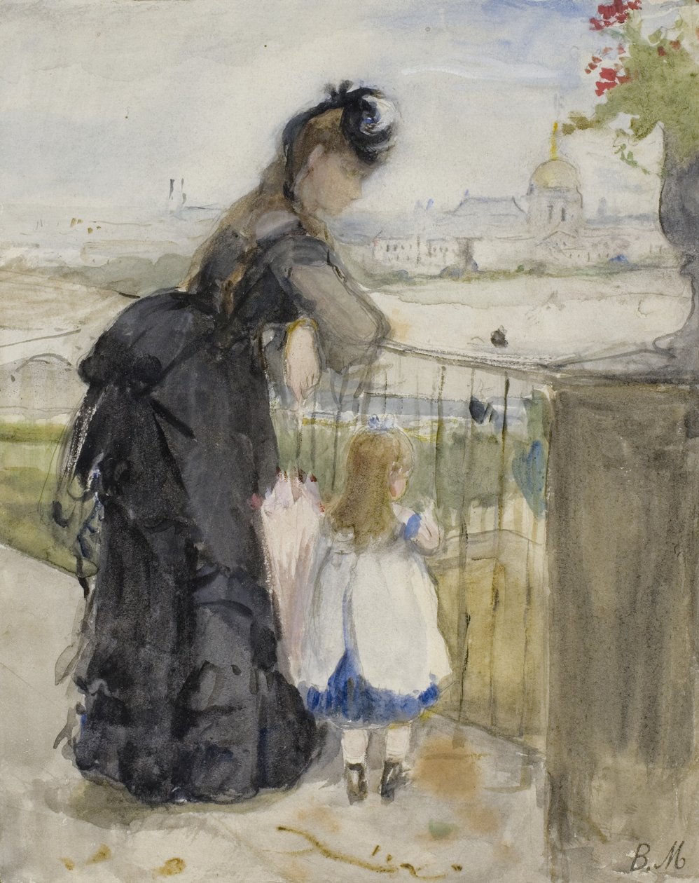 On the Balcony by Berthe Morisot
