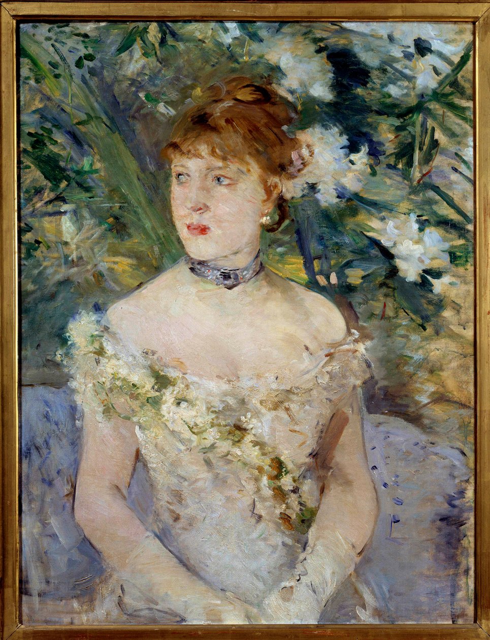 Young Woman in Ball Toilet by Berthe Morisot