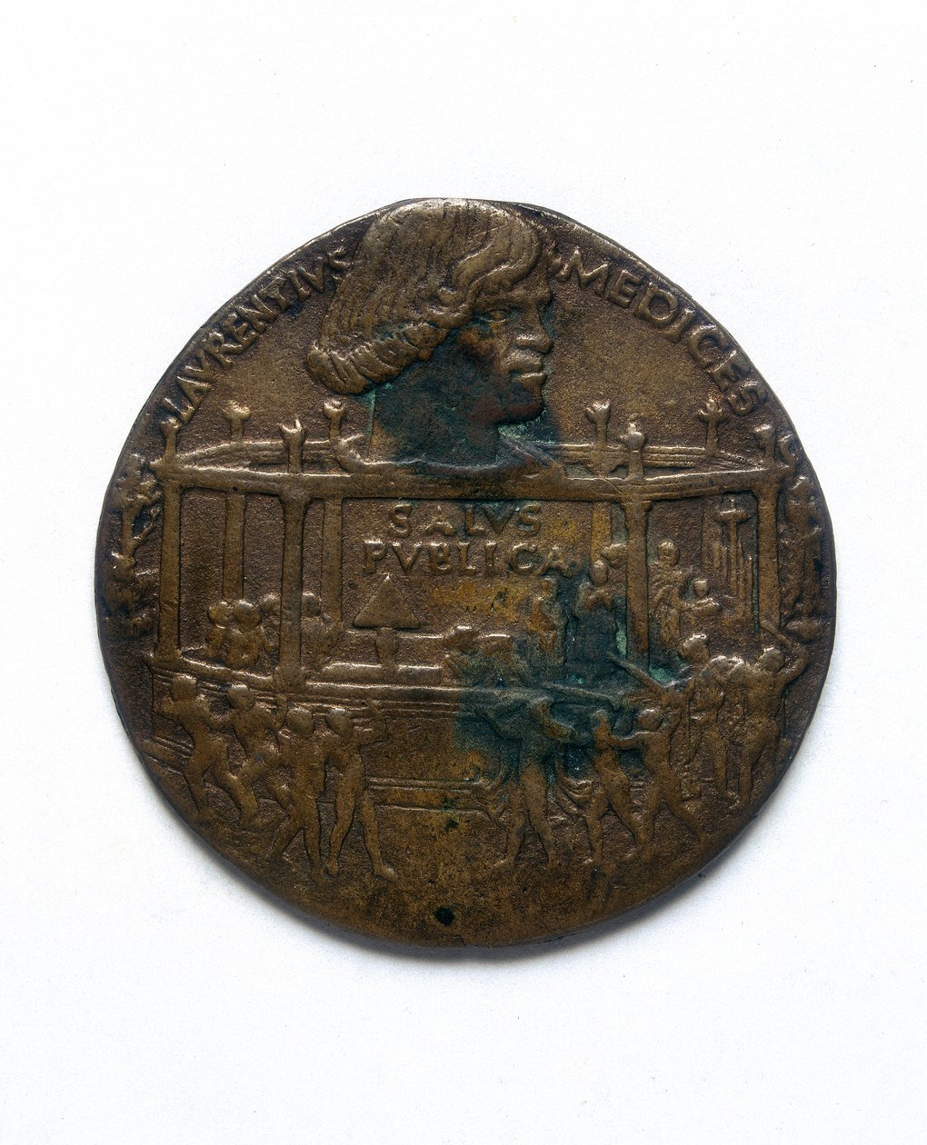 Medal depicting the Pazzi Conspiracy. Lorenzo de