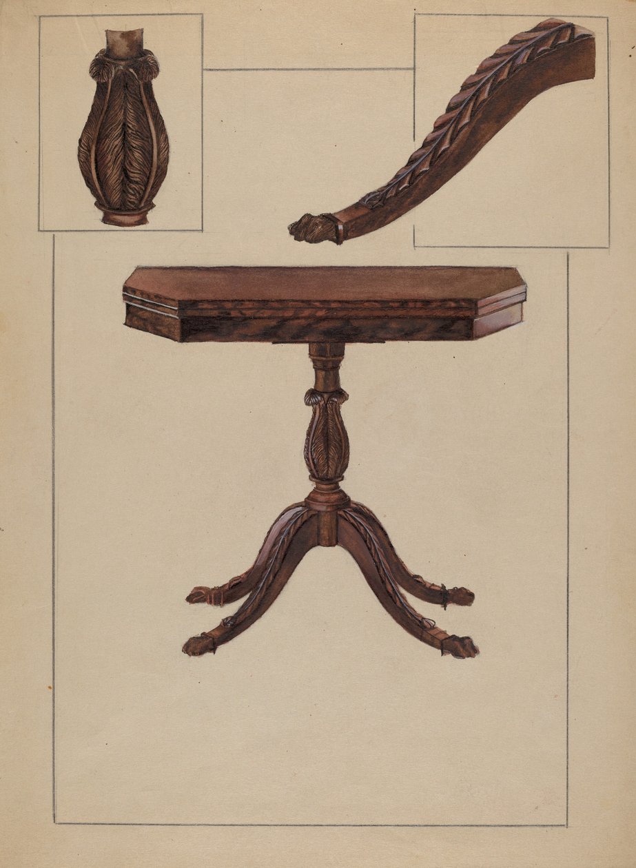 Card Table by Bessie Forman
