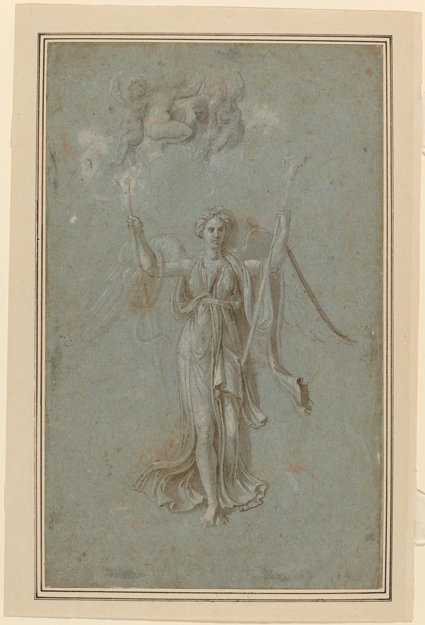 Study for Figure of Fame by Biagio Pupini