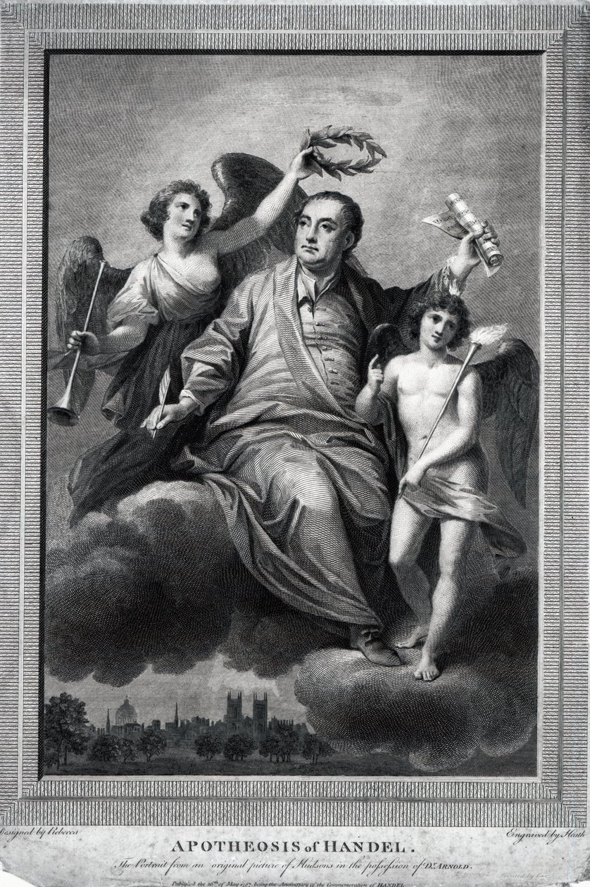 Apotheosis of Handel, 1787 by Biagio Rebecca