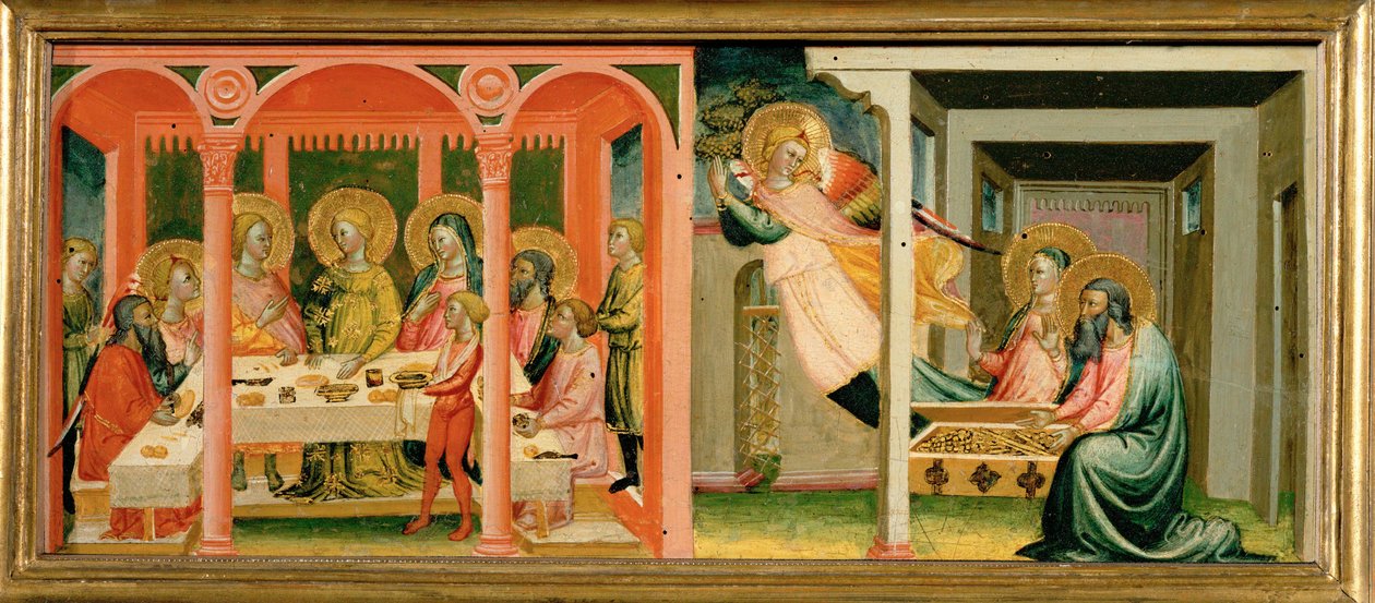 Scenes from the Story of Tobias: He Marries Sarah by Bicci di Lorenzo