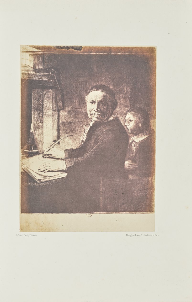 Lieven Willemsz. van Coppenol, Writing-Master: The Smaller Plate by Bisson Frères
