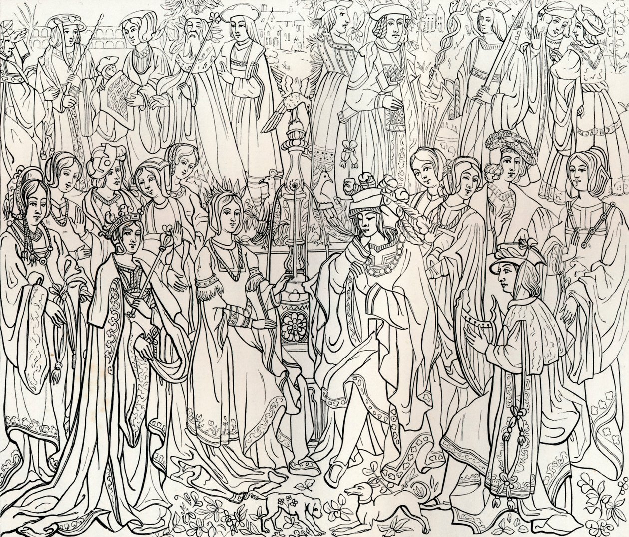 Marriage of King Louis XII of France and Mary Tudor, 16th century, 1849 by Bisson and Cottard