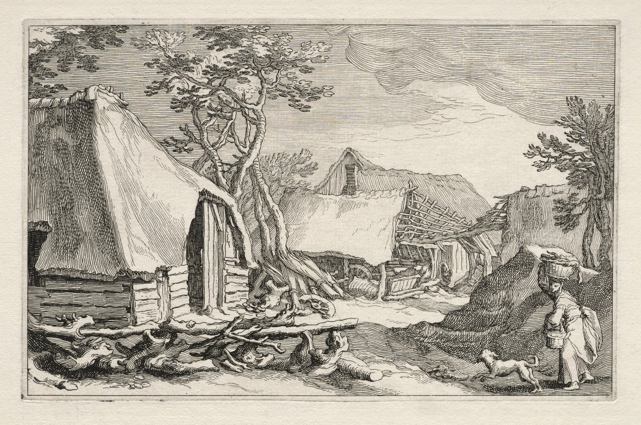 Landscape with Farmhouses by Boetius Adams Bolswert