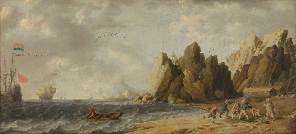Imaginary Inlet in Southern Arctic Waters in Summer by Bonaventura Peeters (I)