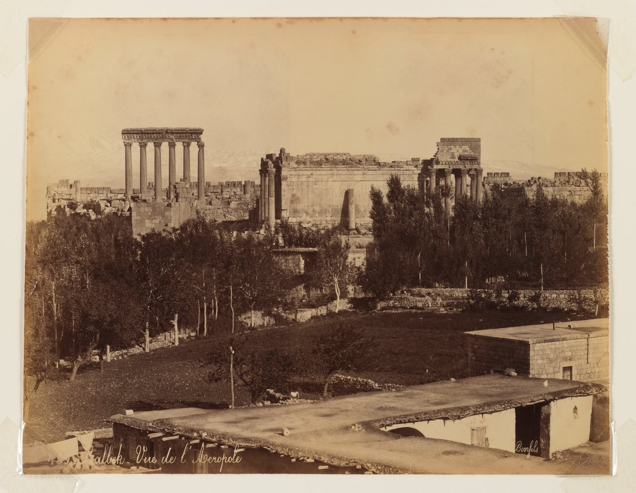 Balbek: View of the Acropolis by Bonfils Studio