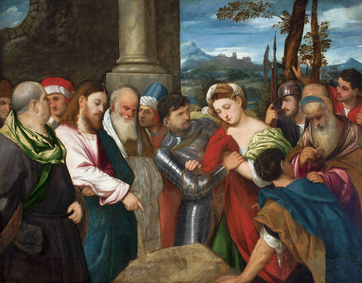 Christ and the Adulteress by Bonifazio Veronese