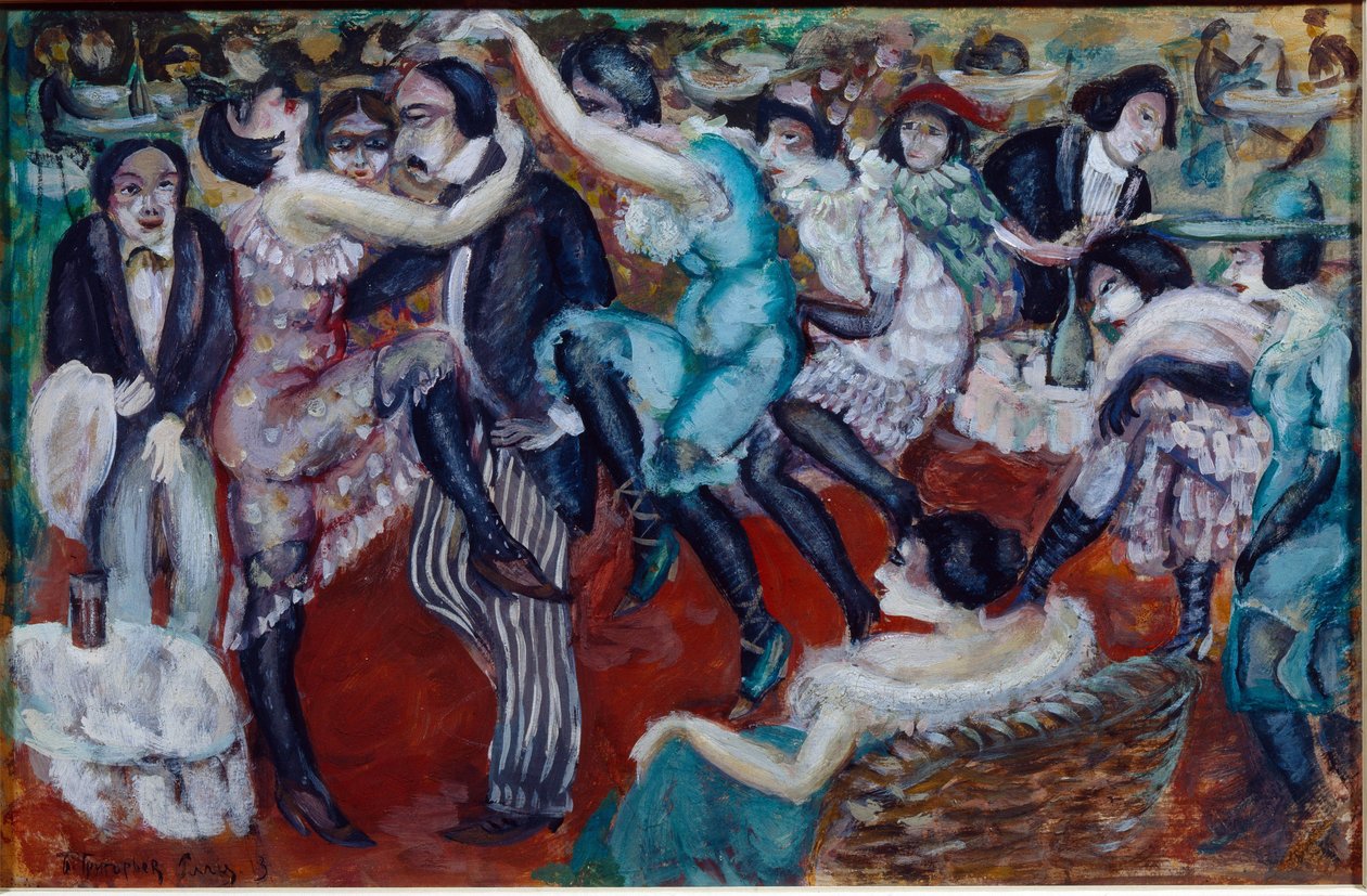 Cafe Chantant by Boris Dmitrievich Grigoriev