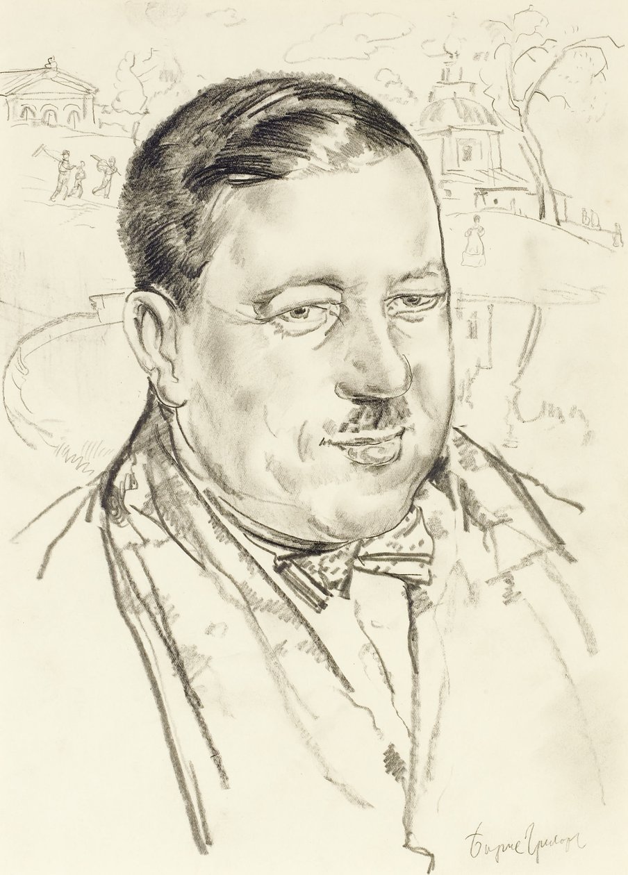 Portrait of the artist Ilya Mashkov by Boris Dmitrievich Grigoriev