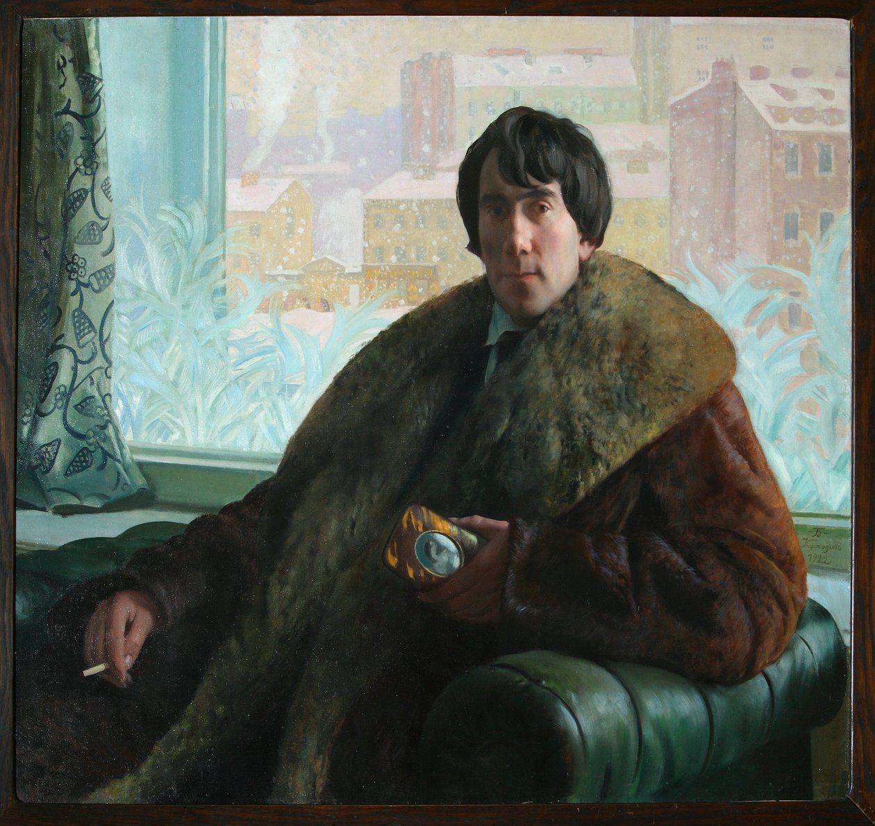 Portrait of the Sculptor and Architect Isidor Zolotarevsky by Boris Mikhailovich Kustodiev