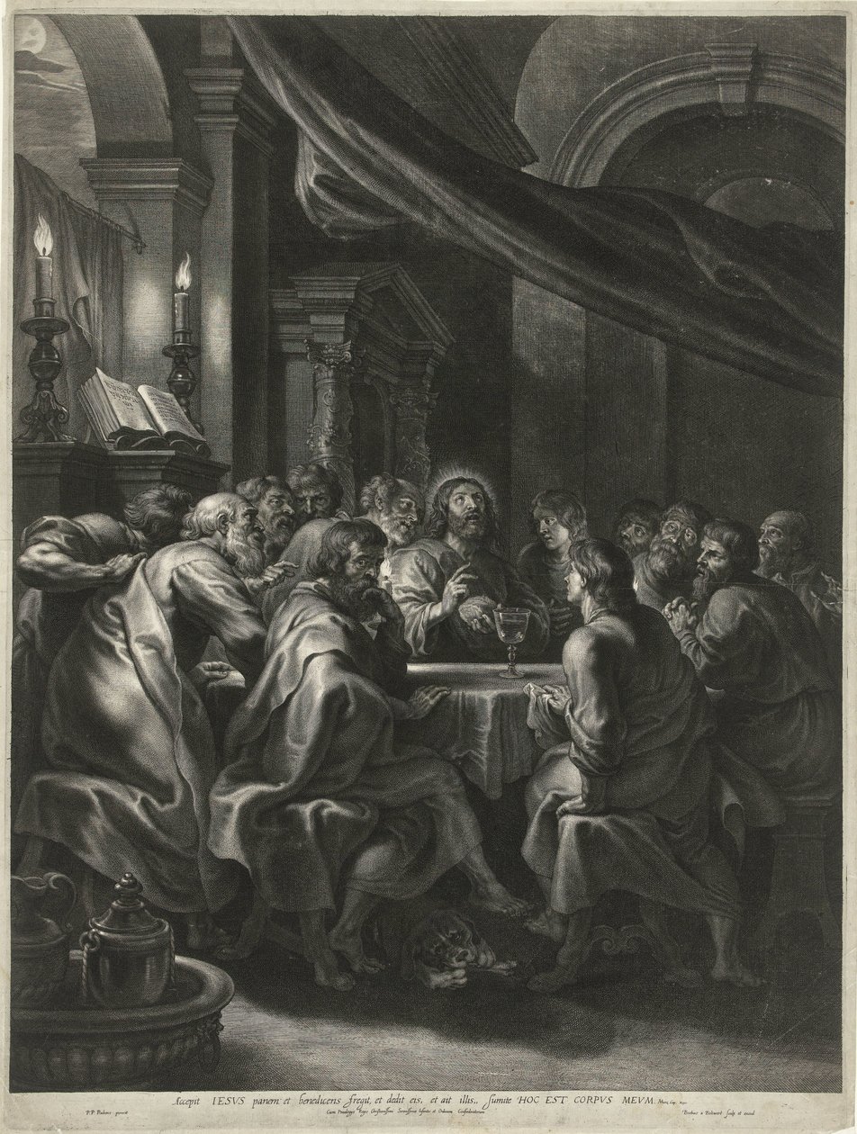 Christ and the Apostles During the Last Supper by Boëtius Adamsz. Bolswert