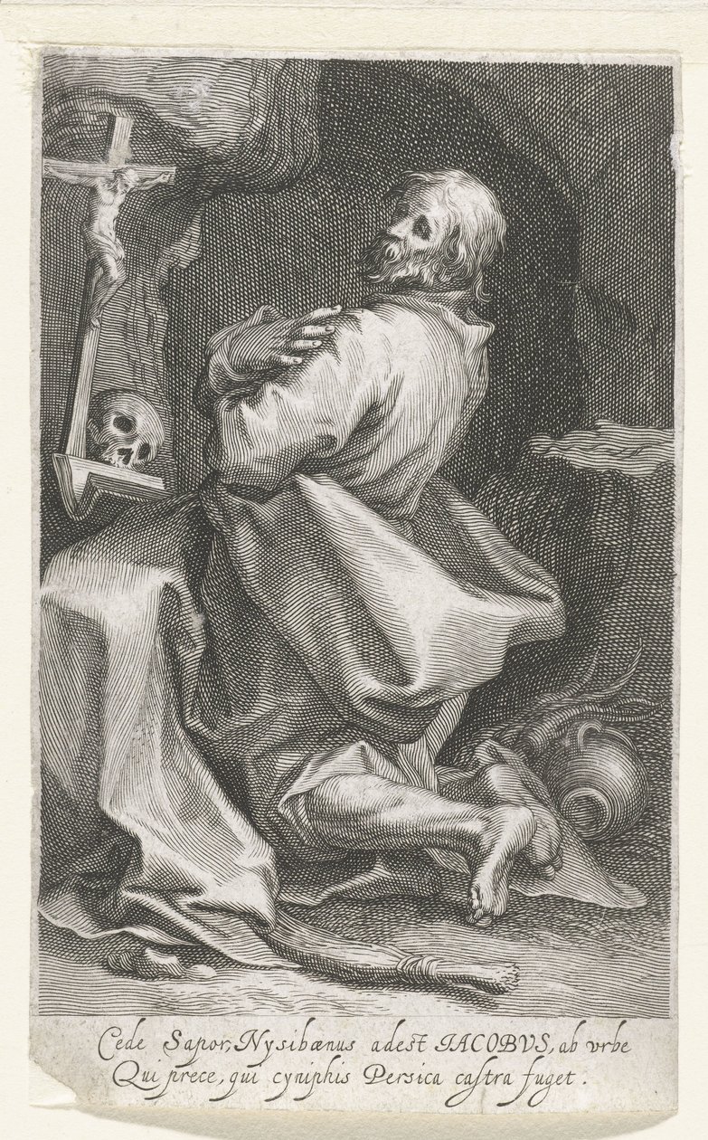 Saint Jacob of Nisibis as a Hermit by Boëtius Adamsz. Bolswert