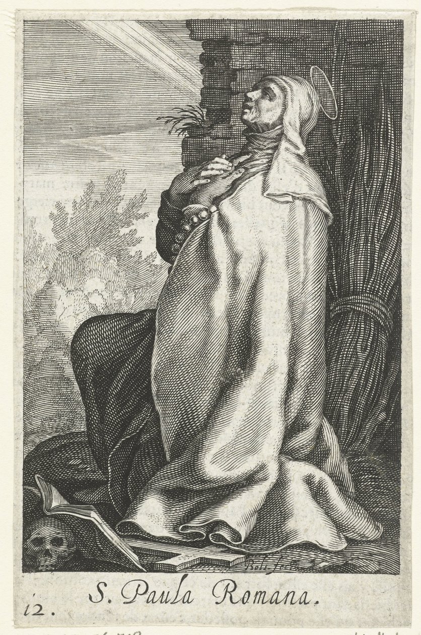 Saint Paula of Rome as a Hermit by Boëtius Adamsz. Bolswert