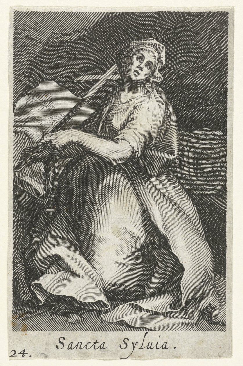 Saint Silvia of Rome as a Hermitess (Sacra Eremus Ascetriarum) by Boëtius Adamsz. Bolswert