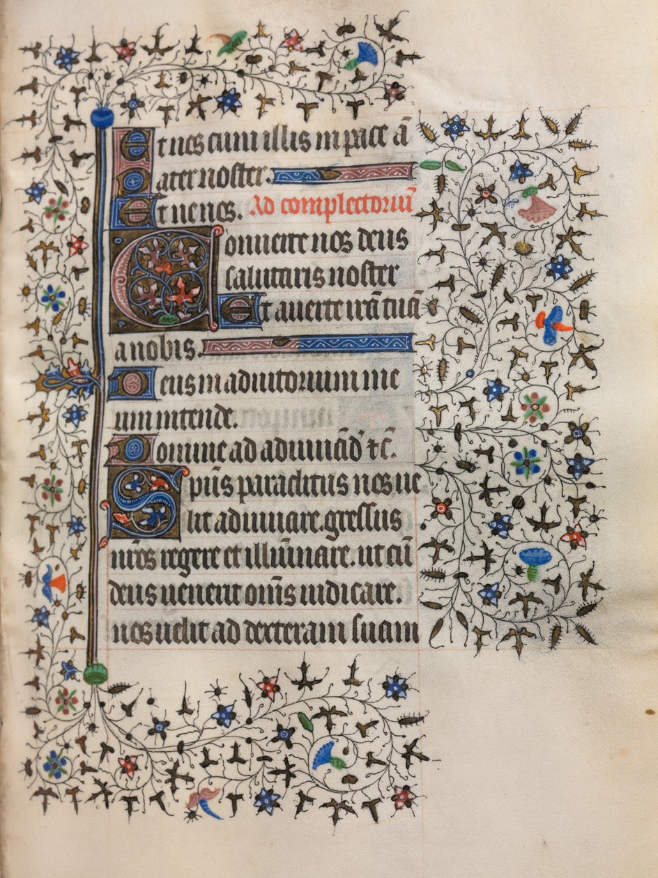 Book of Hours Use of Paris: Decorated Initial by Boucicaut Master
