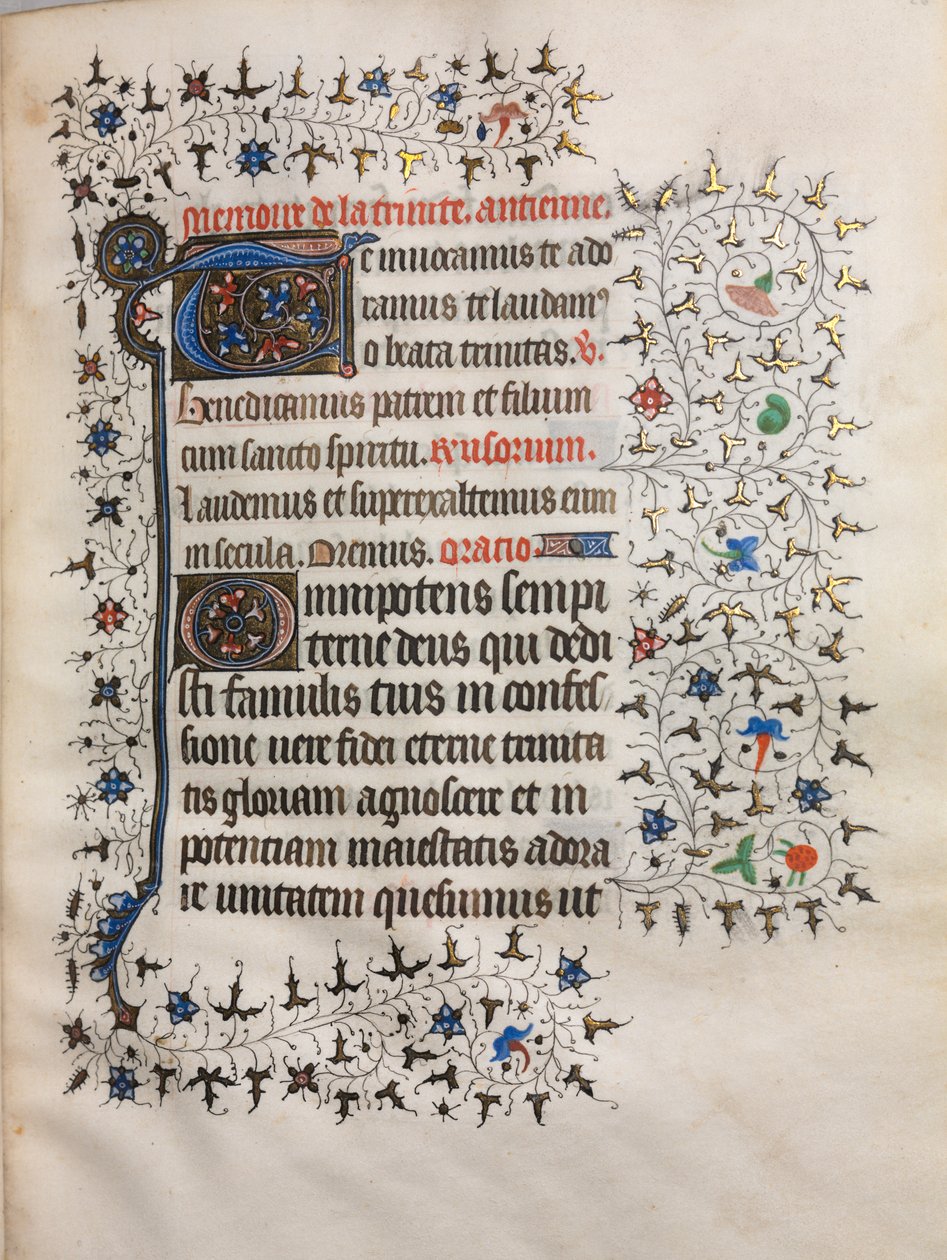 Book of Hours Use of Paris: Decorated Initial by Boucicaut Master